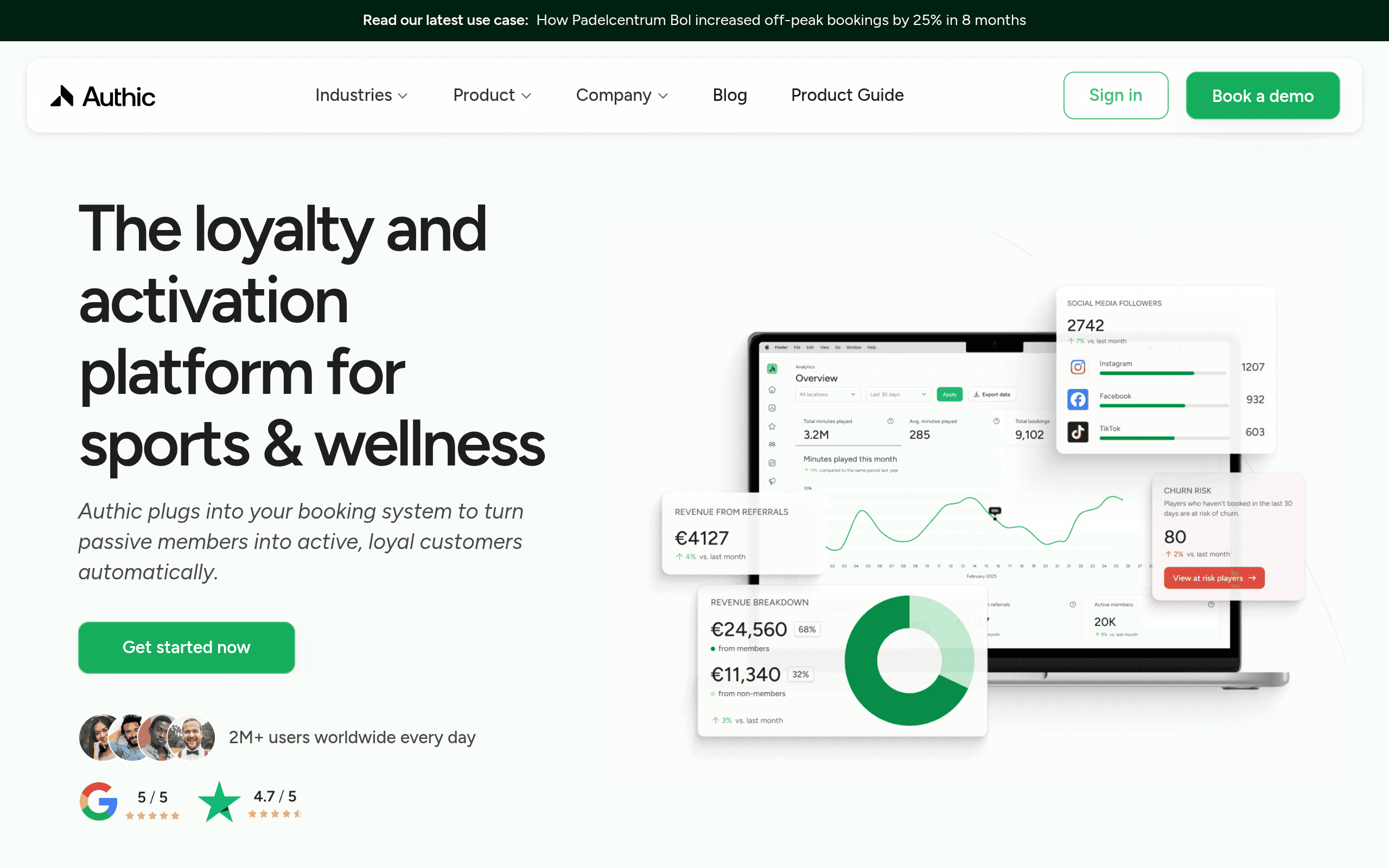 Authic website preview
